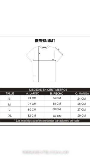 Remera Matt - Negra - - Image 3