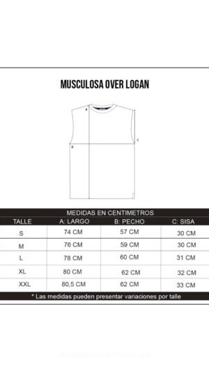 Musculosa Over Logan - Negro- - Image 4