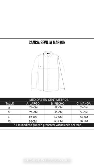 Camisa Sevilla - Marron - - Image 4